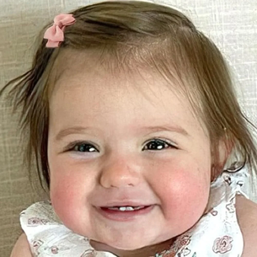 8ct Grosgrain Baby Bow Hair Clips